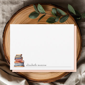 Elegant Book Lover's Personalised Card