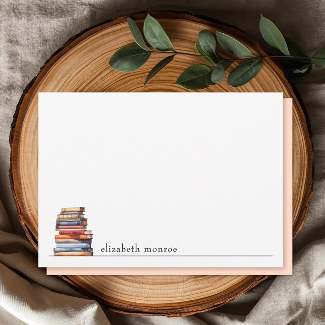 Elegant Book Lover's Personalised Card (Creator Uploaded)