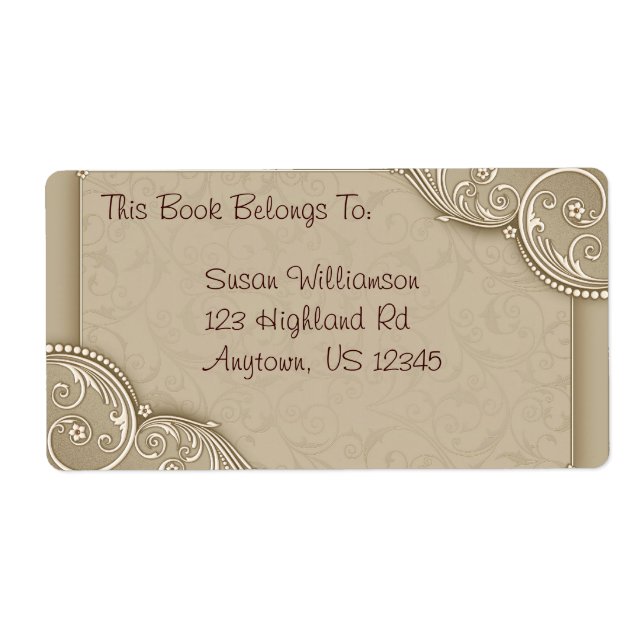 Elegant Bookplate or Address (Front)