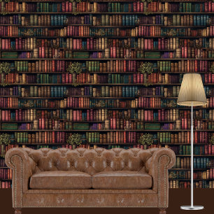 Elegant Bookshelves Wallpaper