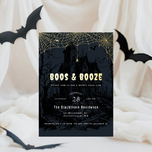 Elegant “Boos & Booze” Halloween party