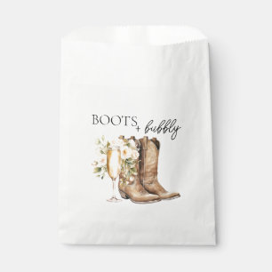 Elegant Boots and Bubbly Bridal Shower  Favour Bag