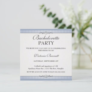 Elegant Border Bachelorette Party Invitation