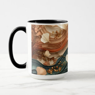 ✨Elegant Botanical Abstract Paper Layer Art✨ Mug