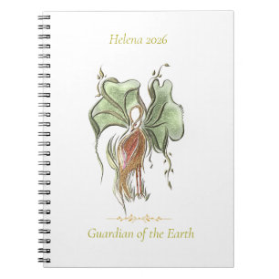 Elegant Botanical Bird Notebook