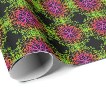 Elegant botanical boho colourful mandala 