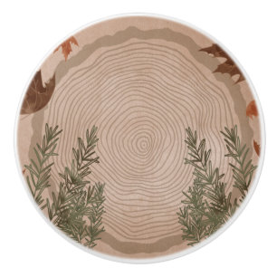 Elegant Botanical Christmas   Ceramic Knob