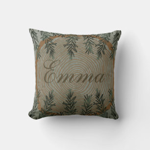 Elegant Botanical Christmas Cushion