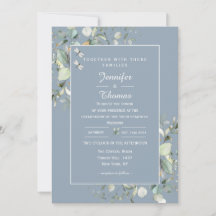 Elegant Botanical Eucalyptus Greenery Hydrangea