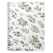 Elegant Botanical Eucalyptus Notebook