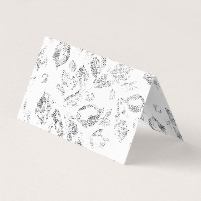 Elegant Botanical File Folder Set Business Card (Back)
