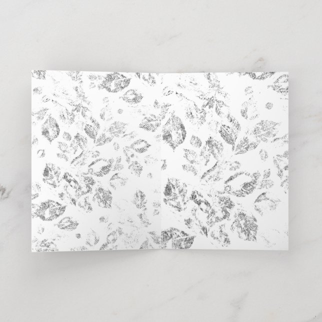 Elegant Botanical File Folder Set Foil Holiday Card (Inside Laydown)