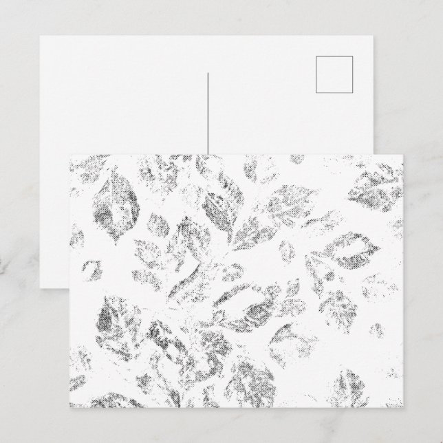 Elegant Botanical File Folder Set Holiday Postcard (Front/Back)