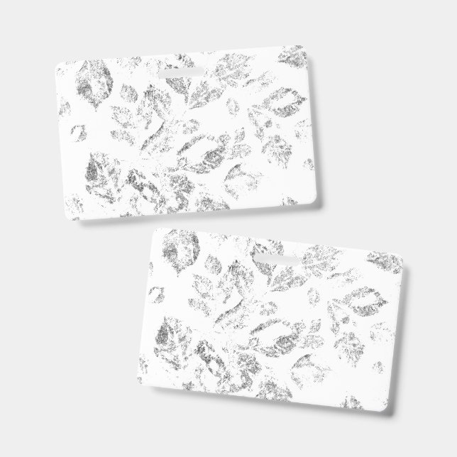 Elegant Botanical File Folder Set ID Badge (Front & Back)