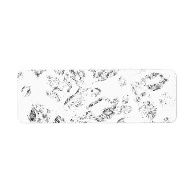 Elegant Botanical File Folder Set Return Address Label (Front)