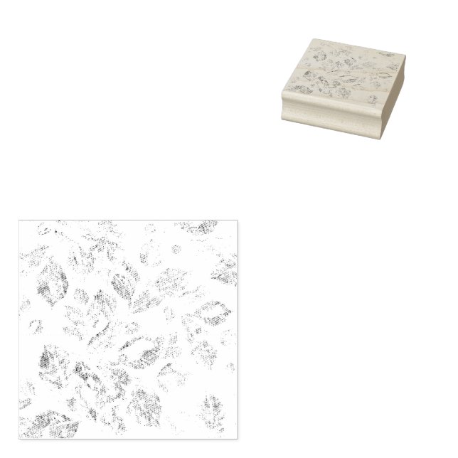 Elegant Botanical File Folder Set Rubber Stamp (Stamped)