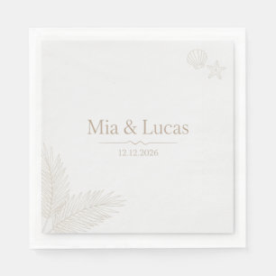 Elegant Botanical Floral Bridal Shower Personalise Napkin