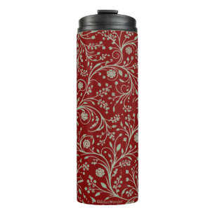 Elegant Botanical Floral Pattern – Minimal Nature Thermal Tumbler
