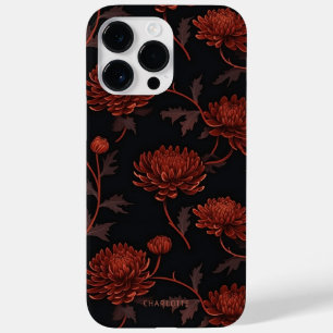 Elegant Botanical Floral Personalised Name Case-Mate iPhone 14 Pro Max Case