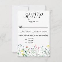 Elegant Botanical Floral Wedding Event 3 Choices