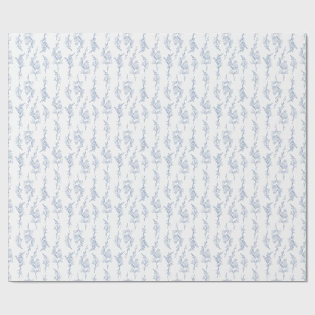 Elegant Botanical Gift Wrapping Paper (Flat)