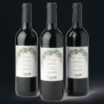 Elegant botanical green eucalyptus gold geometric  wine label<br><div class="desc">The Elegant botanical green eucalyptus gold geometric Wine Label exudes sophistication and opulence with its intricate design and luxurious colour palette. The combination of the natural elements of eucalyptus and bold geometric shapes creates a visually stunning contrast that is sure to capture attention and leave a lasting impression. The gold...</div>