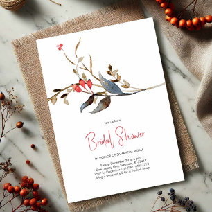 Elegant Botanical Invitations Bridal Shower