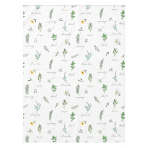 Elegant Botanical Kitchen Tablecloth