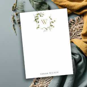 Elegant Botanical Leafy Foliage Watercolor Wedding Card