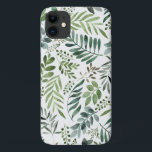 Elegant Botanical Leaves Watercolor  iPhone 11 Case<br><div class="desc">Hand Painted</div>