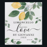 Elegant Botanical Lemon Made with Love Limoncello  Wine Label<br><div class="desc">An elegant and classic design for your homemade Limoncello. These bottle labels feature a white textured background,  watercolor yellow lemons and handpaint3ed green botanical foliage with pretty white blossom flowers. All text can easily be customizesd.</div>