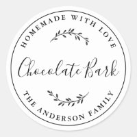 Elegant Botanical Logo Homemade Baking Gift