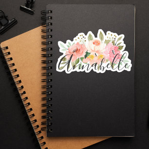 Elegant Botanical Modern Monogram Name