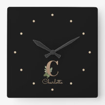 Elegant Botanical Monogram Letter C