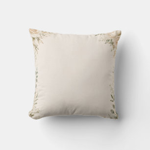 Elegant Botanical on Vintage Handmade Paper Cushion