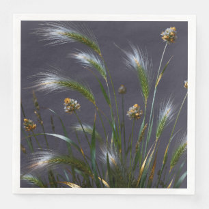 "Elegant Botanical Party Paper Napkins" Napkin