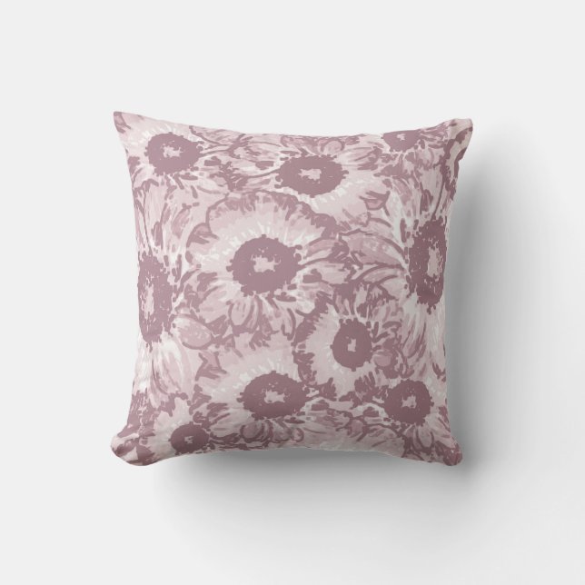 Elegant Botanical Pattern Cushion (Front)