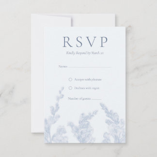Elegant Botanical RSVP Wedding Invite