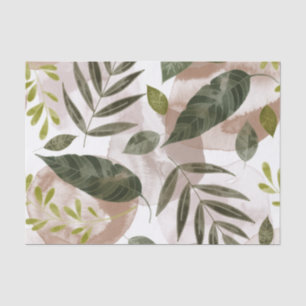 Elegant Botanical Safari Leaves Tissue Paper