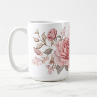 Elegant Botanical Scented Candle Coffee Mug