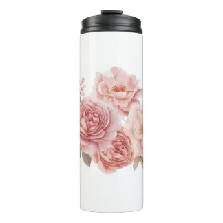 Elegant Botanical Scented Candle Thermal Tumbler