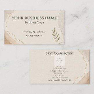 Elegant Botanical Small Business Minimalist Card