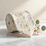 Elegant Botanical Spring Floral Tie<br><div class="desc">Bring refined elegance to any formal occasion with this botanical spring floral tie design, inspired by delicate garden florals and timeless European textile patterns. The soft ivory background paired with muted sage greens, blush pink blossoms, and gentle botanical details creates a sophisticated yet romantic aesthetic perfect for weddings, grooms, groomsmen,...</div>