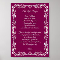 Elegant Botanical The Lord’s Prayer