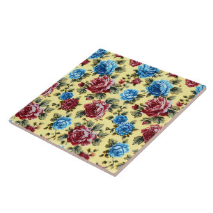 Elegant Botanical Unique Chic Cottagecore Ceramic Tile