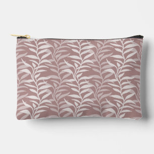 Elegant Botanical Vine Dusty Rose Accessory Pouch