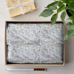 Elegant Botanical Watercolor Tissue Paper
