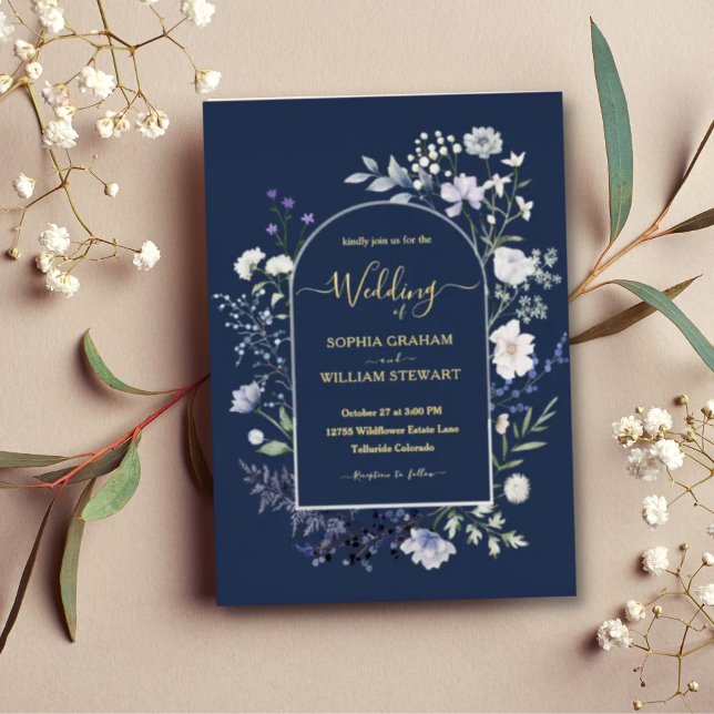 Elegant Botanical Watercolor Wildflower Wedding (Creator Uploaded)