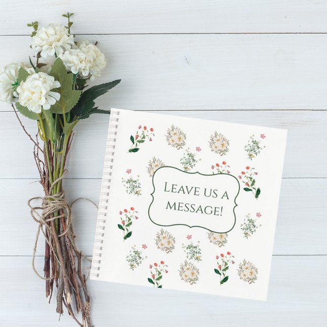 Elegant Botanical Wedding Guest Book (Creator Uploaded)