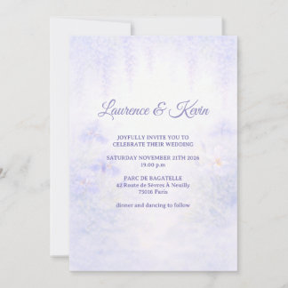 Elegant Botanical Wedding Invitation